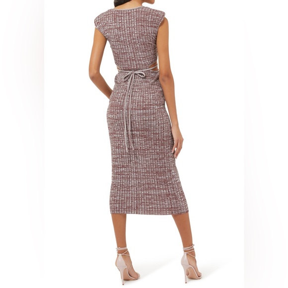 SELF-PORTRAIT
Crossover Rib Knit Midi Dress Size L - Picture 3 of 15